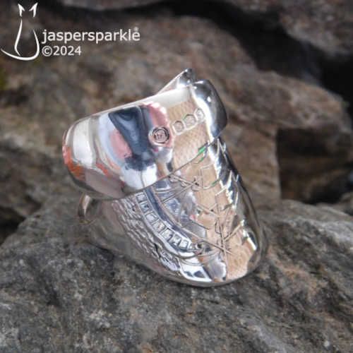 Galleon Spoon Ring Sheffield 1974 Size T U V or W
