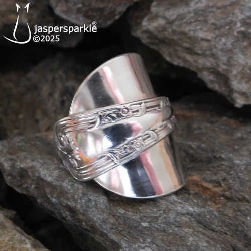 Antique Spoon Ring London 1922 Size S T U V W or X