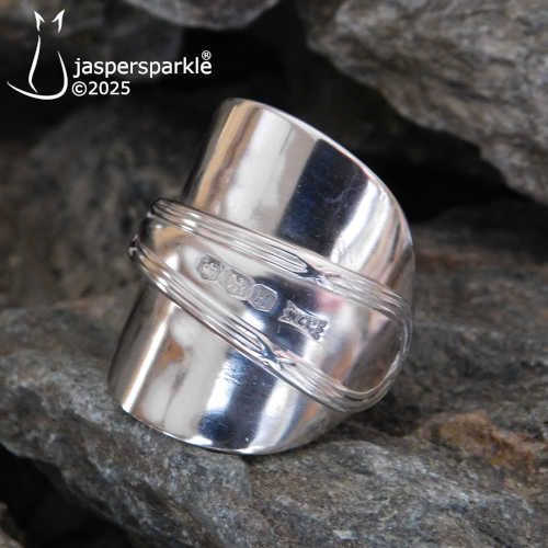 Inverted Spoon Ring Sheffild 1950 Size O P Q or R