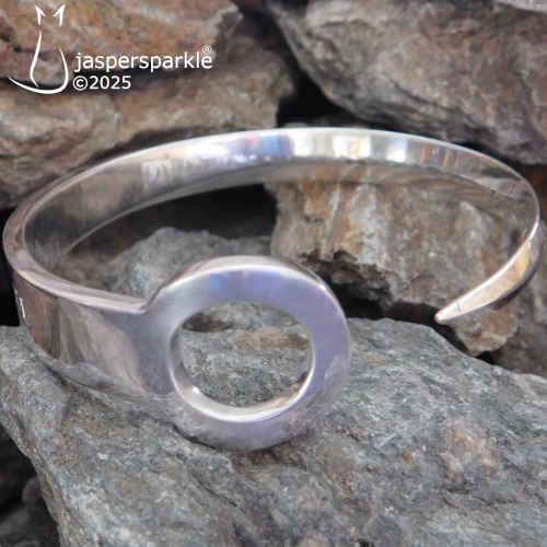 Vintage Silver Meat Skewer Bangle Sheffield 1973