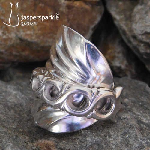Victorian Spoon Ring Sheffield 1897 Size R S T or U