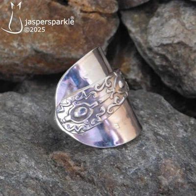 NEW! Victorian Spoon Ring London 1899 Size P Q R S or T