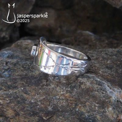 NEW! Antique Spoon Ring Sheffield 1913 Size H i J K or L