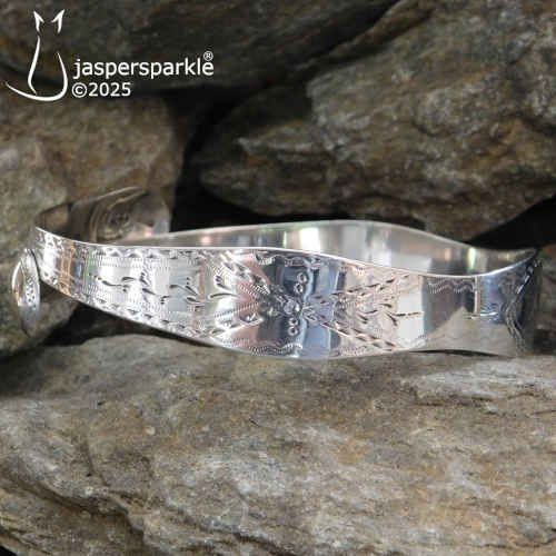 NEW! Georgian Silver IceTong Bangle London c1770