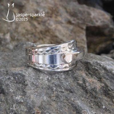NEW! Antique Spoon Ring Sheffield 1912 Size L M N or O