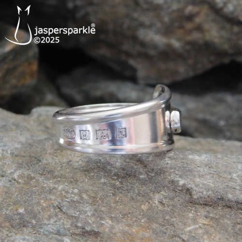 NEW! Vintage Inverted Spoon Ring Birmingham 1965 Size M N O or P