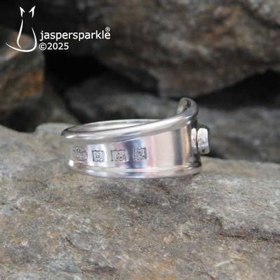 NEW! Vintage Inverted Spoon Ring Birmingham 1965 Size M N O or P