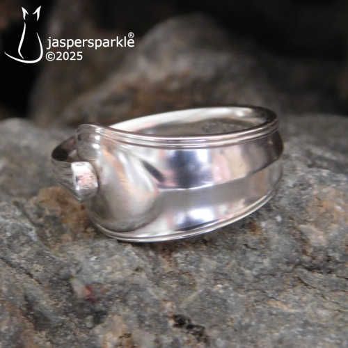 NEW Antique Spoon Ring Sheffield 1917 Size i J K L M or N