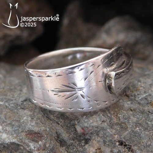 NEW! Georgian Spoon Ring London 1791 Size R S T U V or W