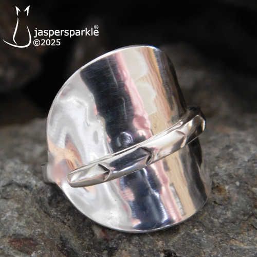 NEW! Vintage Spoon Ring Sheffield 1940 Size M N O P or Q