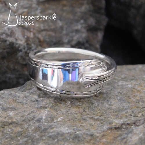 NEW! Antique Spoon Ring Sheffield 1911 Size L M N or O