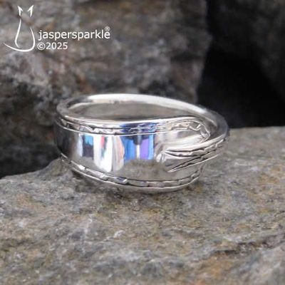 NEW! Antique Spoon Ring Sheffield 1911 Size L M N or O