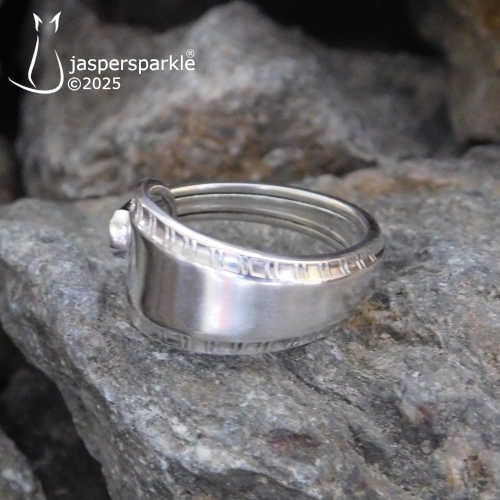 NEW! Vintage Spoon Ring Sheffield 1957 Size M N O P or Q