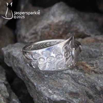 NEW! Victorian Spoon Ring London 1873 Size P Q R S or T