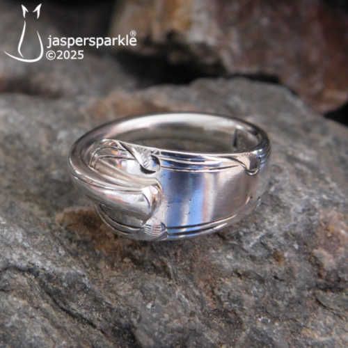 NEW! Antique Spoon Ring Sheffield 1911 Size N O P Q or R