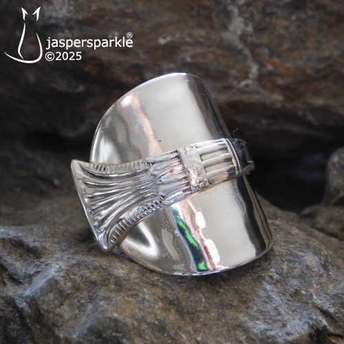 NEW! Vintage Spoon Ring Sheffield 1929 Size U V W or X NEW! Vintage Spoon Ring Sheffield 1929 Size U V W or X