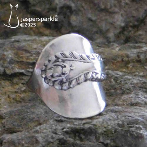 NEW! Pinkie Spoon Ring Birmingham 1900 Size D or E NEW! Pinkie Spoon Ring Birmingham 1900 Size D or E