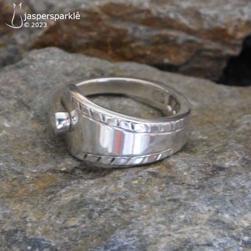 NEW! Vintage Spoon Ring Sheffield 1953 Size N O or P