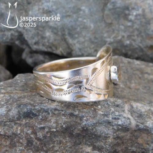NEW! Silver Gilt Georgian Spoon Ring Size N O P Q R S or T NEW! Silver Gilt Georgian Spoon Ring Size N O P Q R S or T