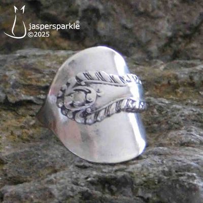Pinkie Spoon Ring Birmingham 1900 Size D or E