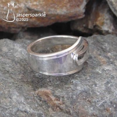 Vintage Spoon Ring Sheffield 1937 Size L M N O or P