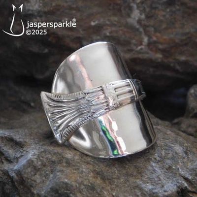 Vintage Spoon Ring Sheffield 1929 Size U V W or X