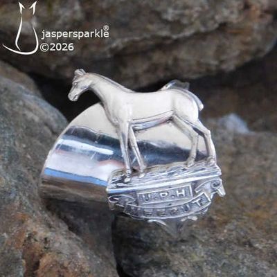 NEW! Horse Design Spoon Ring Birmingham 1912 Size Y Z Z1 or Z2 NEW! Horse Design Spoon Ring Birmingham 1912 Size Y Z Z1 or Z2