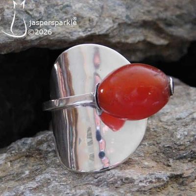 NEW! Amber Spoon Ring Birmingham 1926 Size N or O NEW! Amber Spoon Ring Birmingham 1926 Size N or O