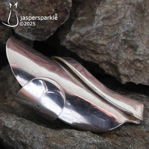 Georgian Talon Spoon Ring London 1813 Size P Q or R