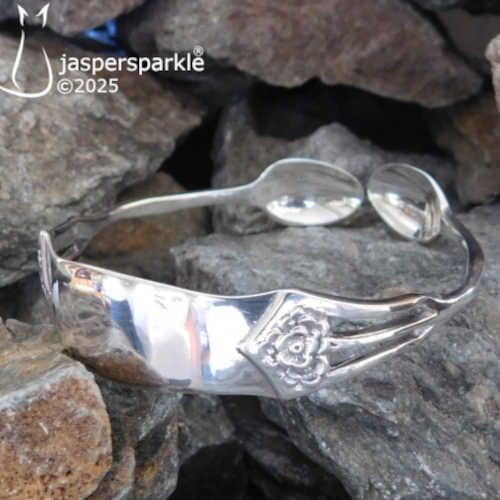 Open Fretwork Sugar Tong Bangle London 1903