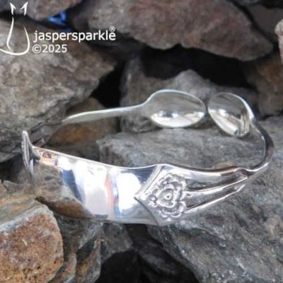 Open Fretwork Sugar Tong Bangle London 1903