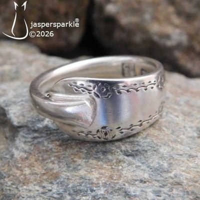 NEW! Antique Spoon Ring Sheffield 1910 Size J K L or M NEW! Antique Spoon Ring Sheffield 1910 Size J K L or M
