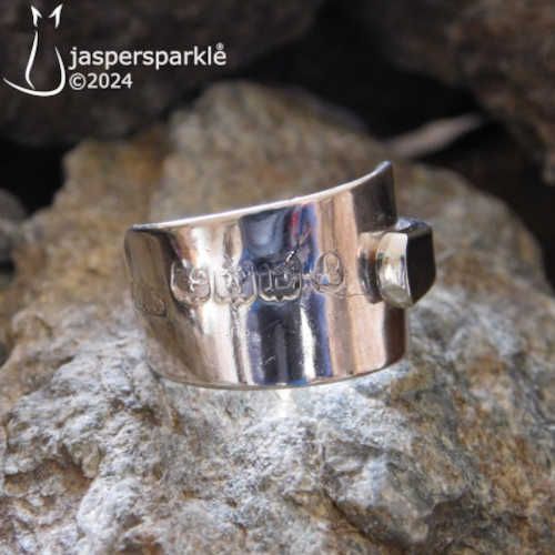 Georgian Inverted Spoon Ring Glasgow 1823 Size N O or P Georgian Inverted Spoon Ring Glasgow 1823 Size N O or P