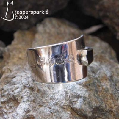 Georgian Inverted Spoon Ring Glasgow 1823 Size N O or P Georgian Inverted Spoon Ring Glasgow 1823 Size N O or P