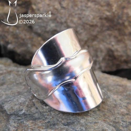NEW! Antique Spoon Ring London 1924 Size P Q R or S NEW! Antique Spoon Ring London 1924 Size P Q R or S