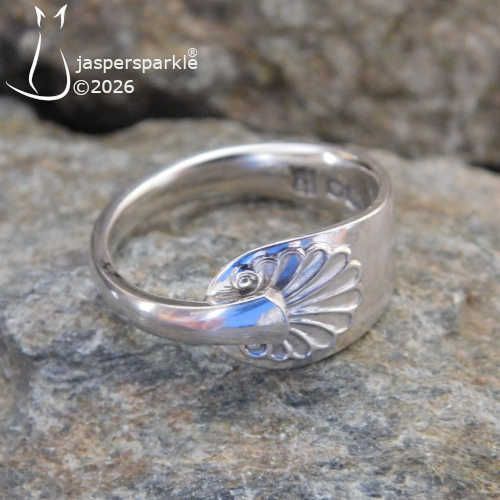 NEW! Vintage Silver Spoon Ring Size K L M N or O NEW! Vintage Silver Spoon Ring Size K L M N or O