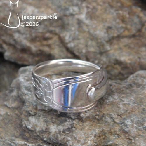 NEW! Vintage Spoon Ring Sheffield 1909 Size O P Q R S or T NEW! Vintage Spoon Ring Sheffield 1909 Size O P Q R S or T