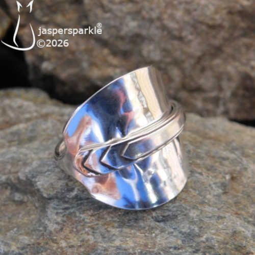 NEW! Vintage Spoon Ring Sheffield 1939 Size N O P Q or R NEW! Vintage Spoon Ring Sheffield 1939 Size N O P Q or R
