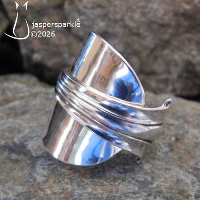 NEW! Antique Spoon Ring Birmingham 1922 Size S T U V or W NEW! Antique Spoon Ring Birmingham 1922 Size S T U V or W