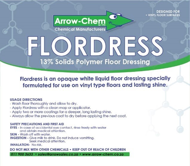 13% SOLIDS POLYMER FLOOR DRESSING 5LT