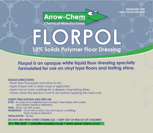 15% SOLIDS POLYMER FLOOR DRESSING 25LT