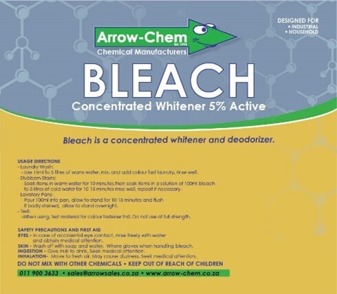 LIQUID BLEACH (5% ACTIVE) WHITENING AGENT 2LT
