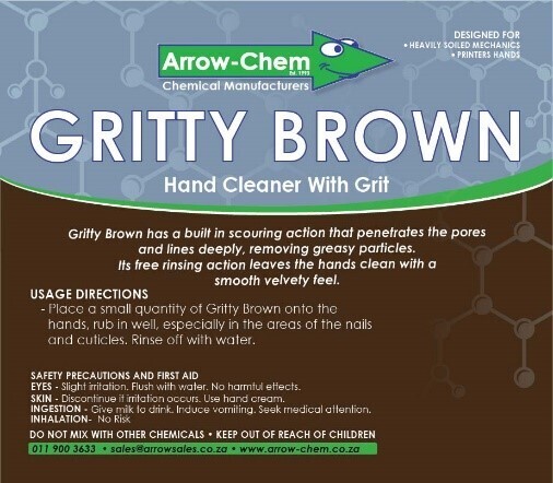 GRITTY BROWN HAND CLEANER WITH GRIT 25KG