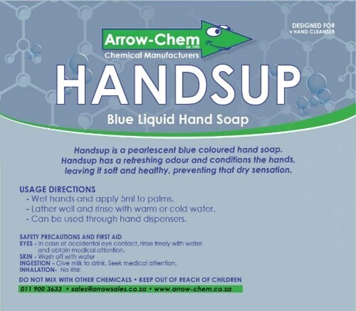 HANDSUP LIQUID PEARLED HAND SOAP (BLUE) 25LT