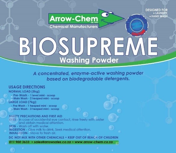 BIOSUPREME HIGH QUALITY LAUNDRY POWDER (L/F) 5KG BAG