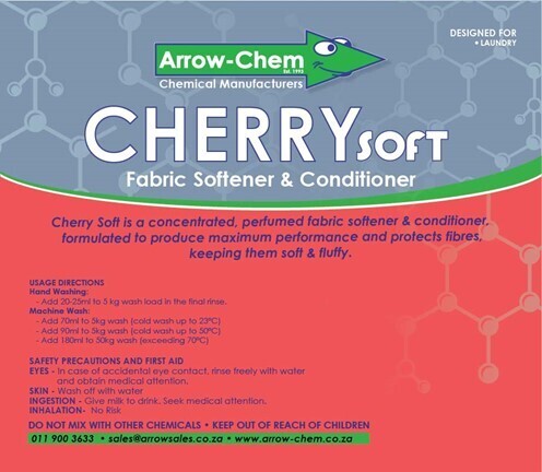 CHERRY PERFUMED FABRIC SOFTNER & CONDITIONER (PINK) 25LT
