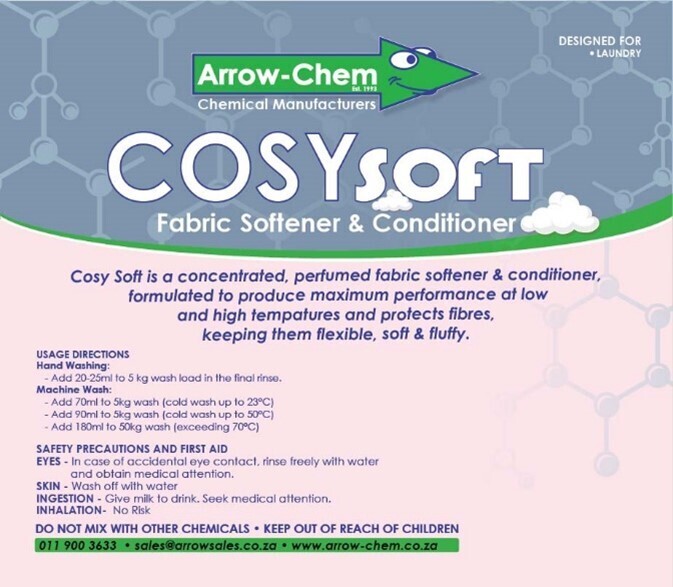 COSY SOFT PERFUMED FABRIC SOFTENER & CONDITIONER (WHITE) 25LT