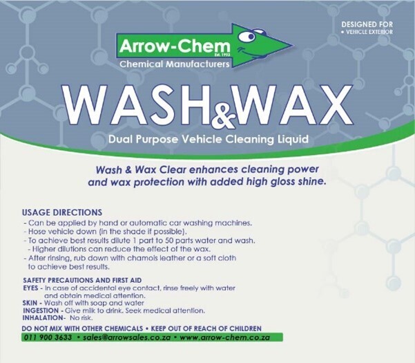 VEHICLE ONE STEP WASH & WAX (CLEAR) 25LT