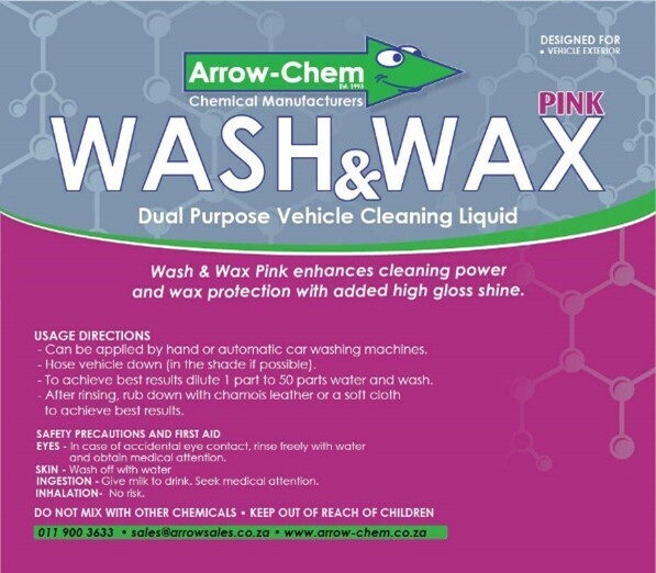 VEHICLE ONE STEP WASH & WAX (PINK) 5LT