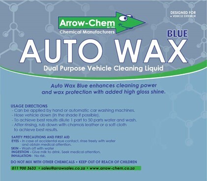 VEHICLE ONE STEP AUTO WAX (BLUE) 25LT